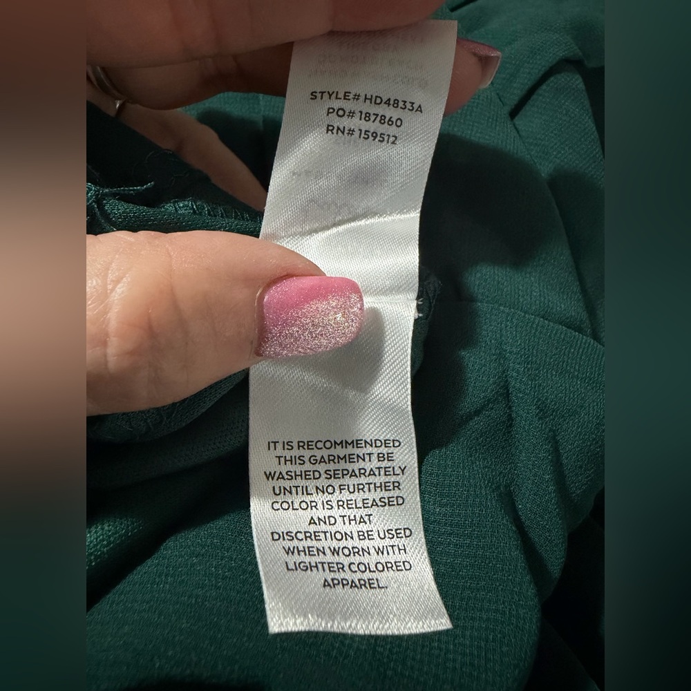 Lulus NWT “Sincerely Exquisite” Emerald Green Short Sleeve Tiered Maxi Dress - Picture 7 of 12
